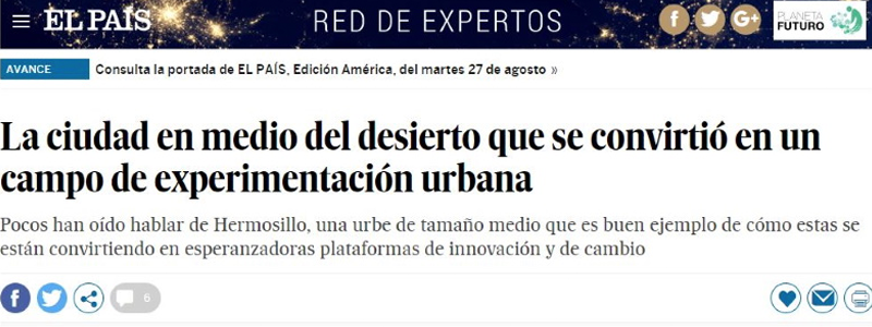 Articulo El Pais La ciudad en medio del desierto